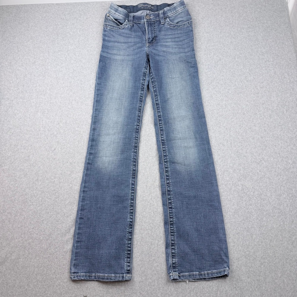Wrangler Willow Ultimate Riding Jeans Medium Wash Bootcut Flare WRW60DS 1X34